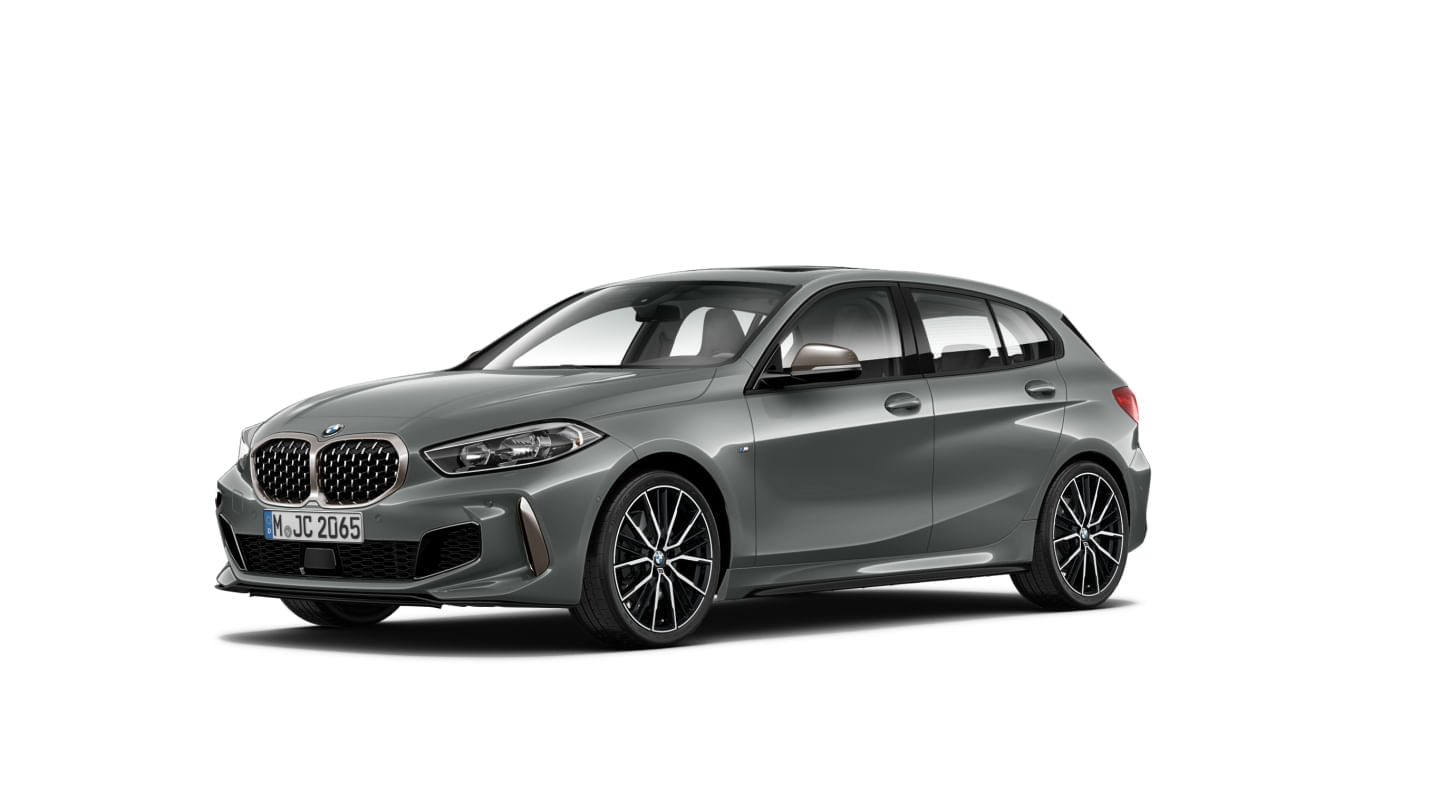 BMW - M135i xDrive - Premium - Gris Rascacielos Metalizado - Tela Trigon / Cuero Alcántara Negro - 2024