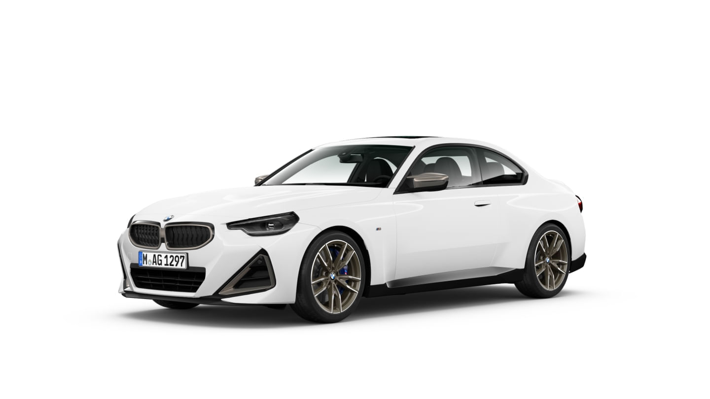 BMW - M240i Coupé - Premium - Blanco Alpino - Combinación Alcántara/Sensatec Negro/Pespunteado De Contraste En Color Azul - 2024