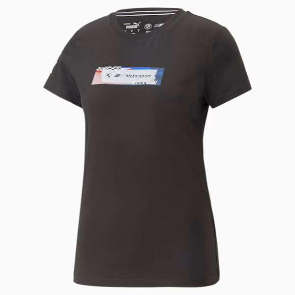 CAMISETA M MOTORSPORT STATMENT GRAPHIC BMW BY PUMA MUJER-NEGRO-TALLA L