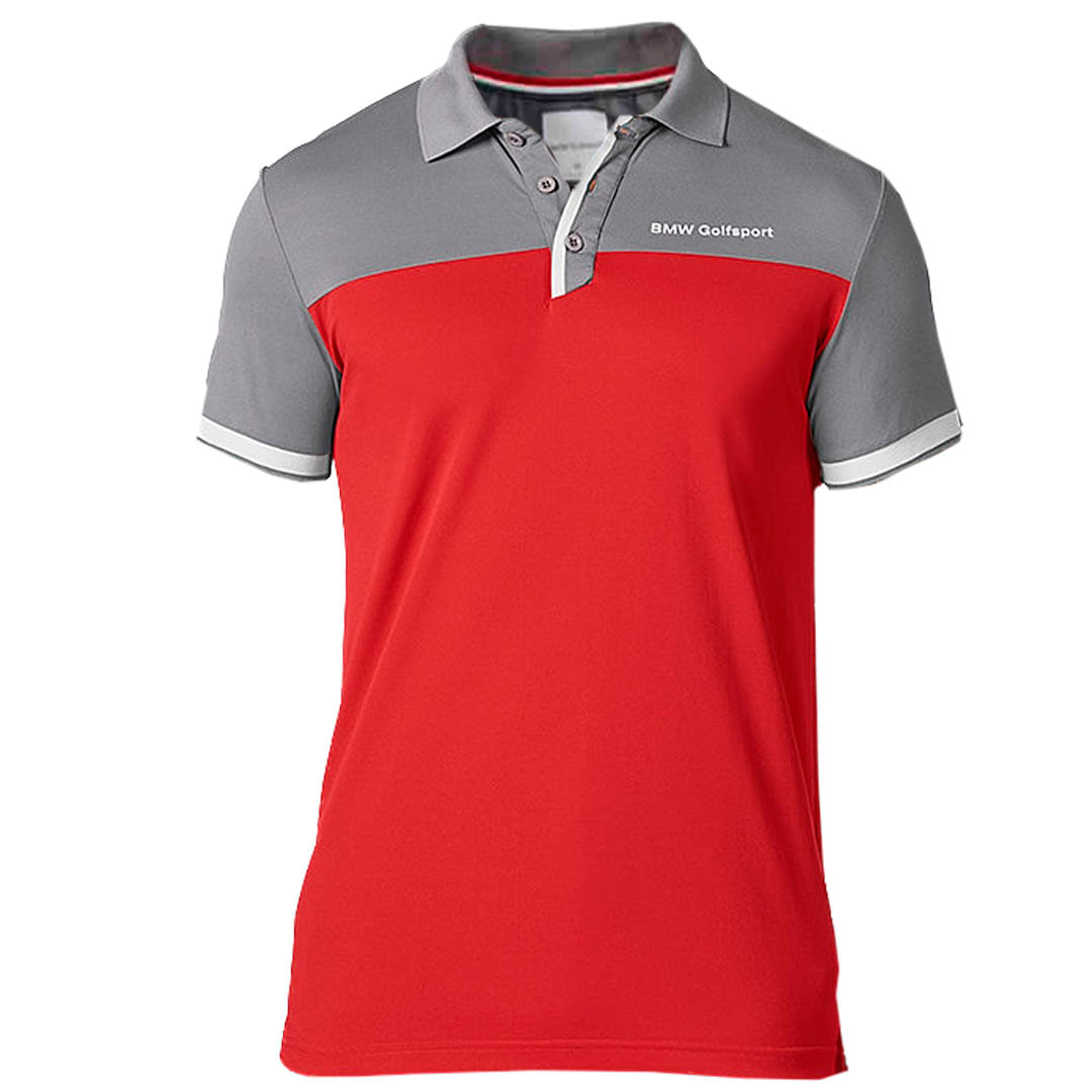 CAMISETA POLO GOLFSPORT BMW HOMBRE-ROJO-TALLA XL