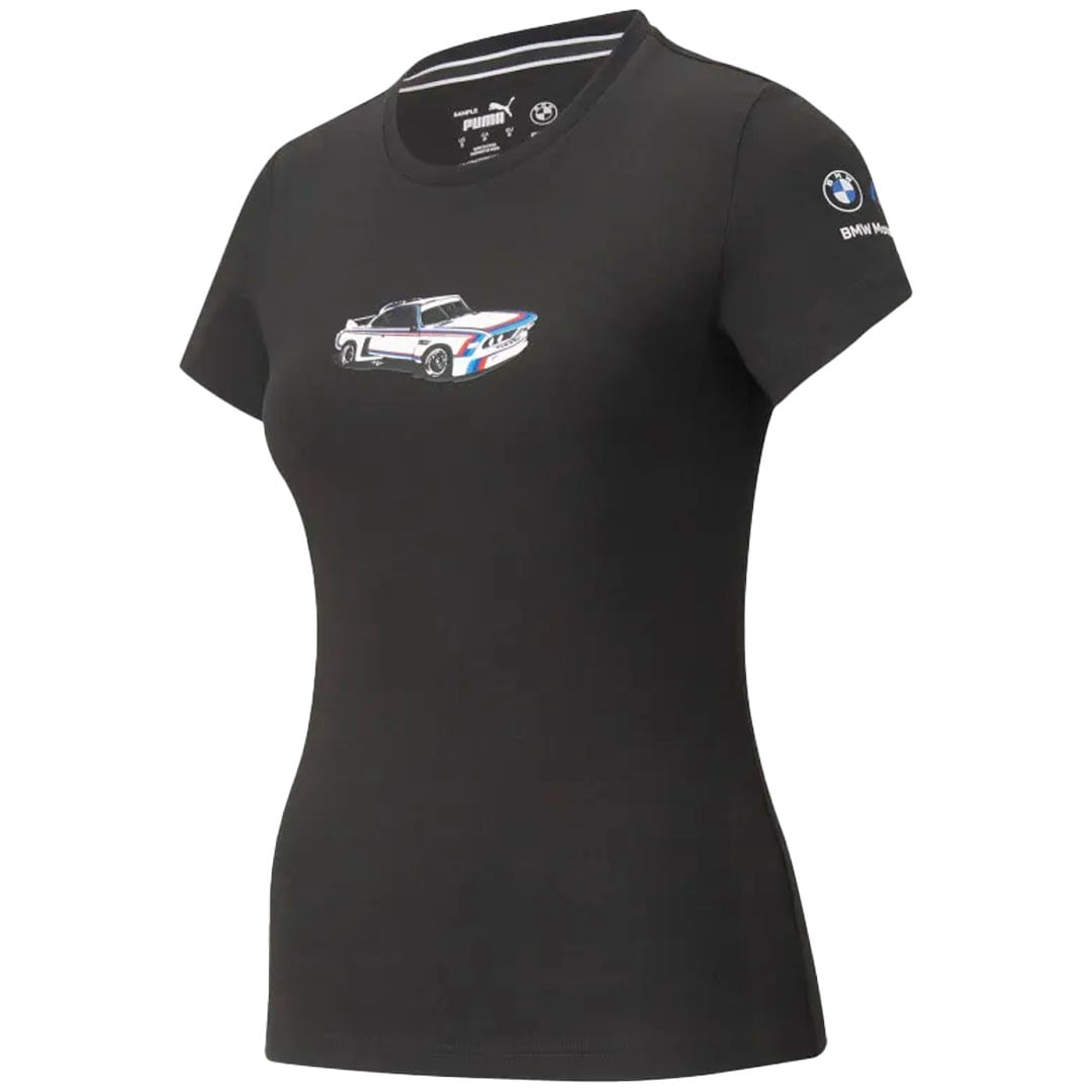 CAMISETA STATEMENT BMW M MOTORSPORT MUJER-NEGRO-TALLA XS