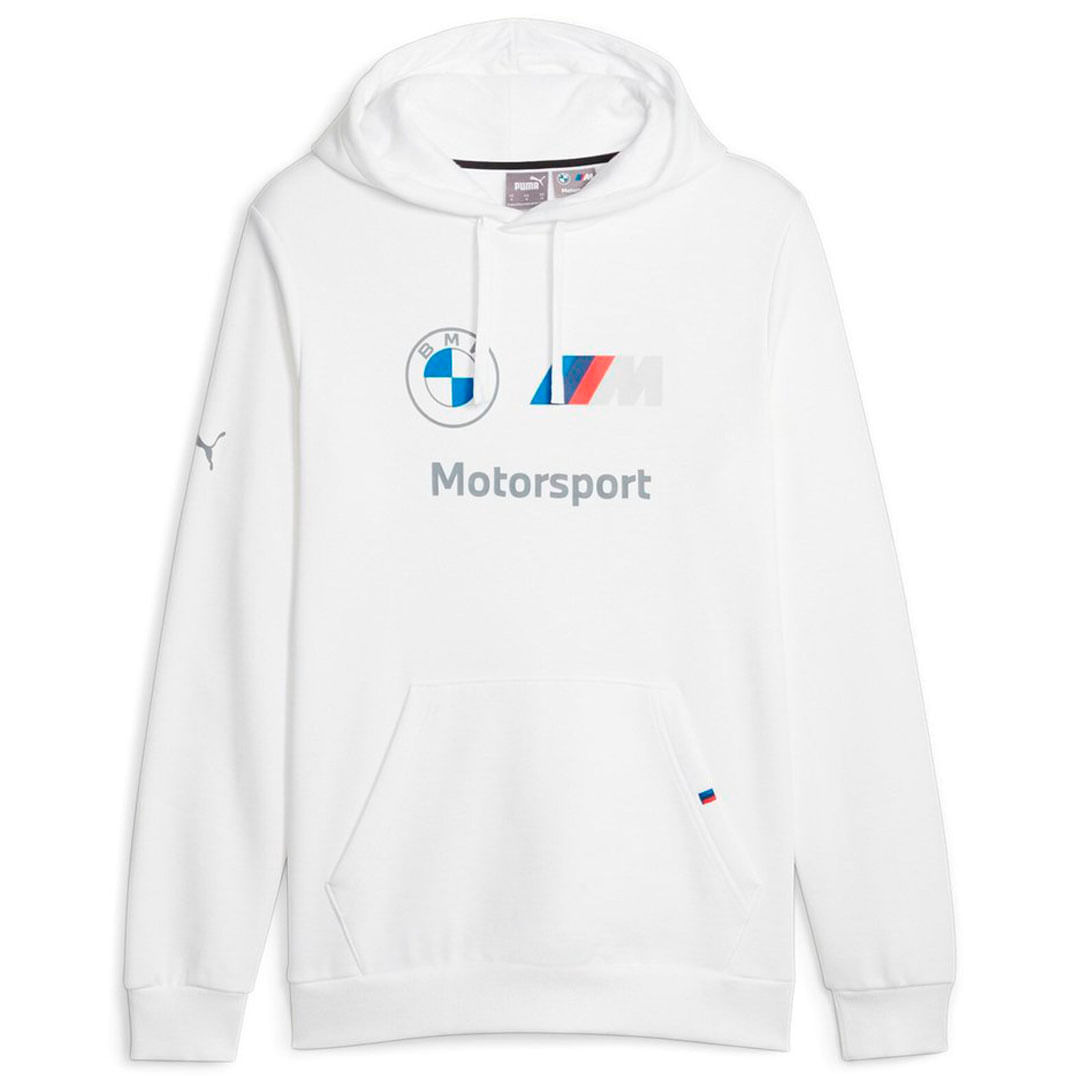 HOODIE M MOTORSPORT ESSENTIAL BMW BY PUMA HOMBRE-BLANCO-TALLA XL