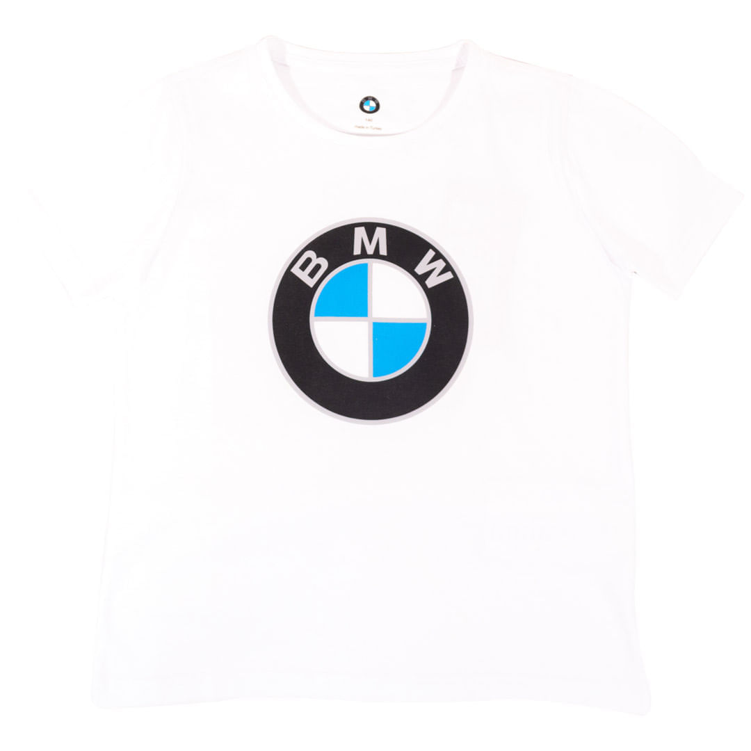 CAMISETA LOGOTIPO BMW NIÑO-BLANCO-TALLA 152