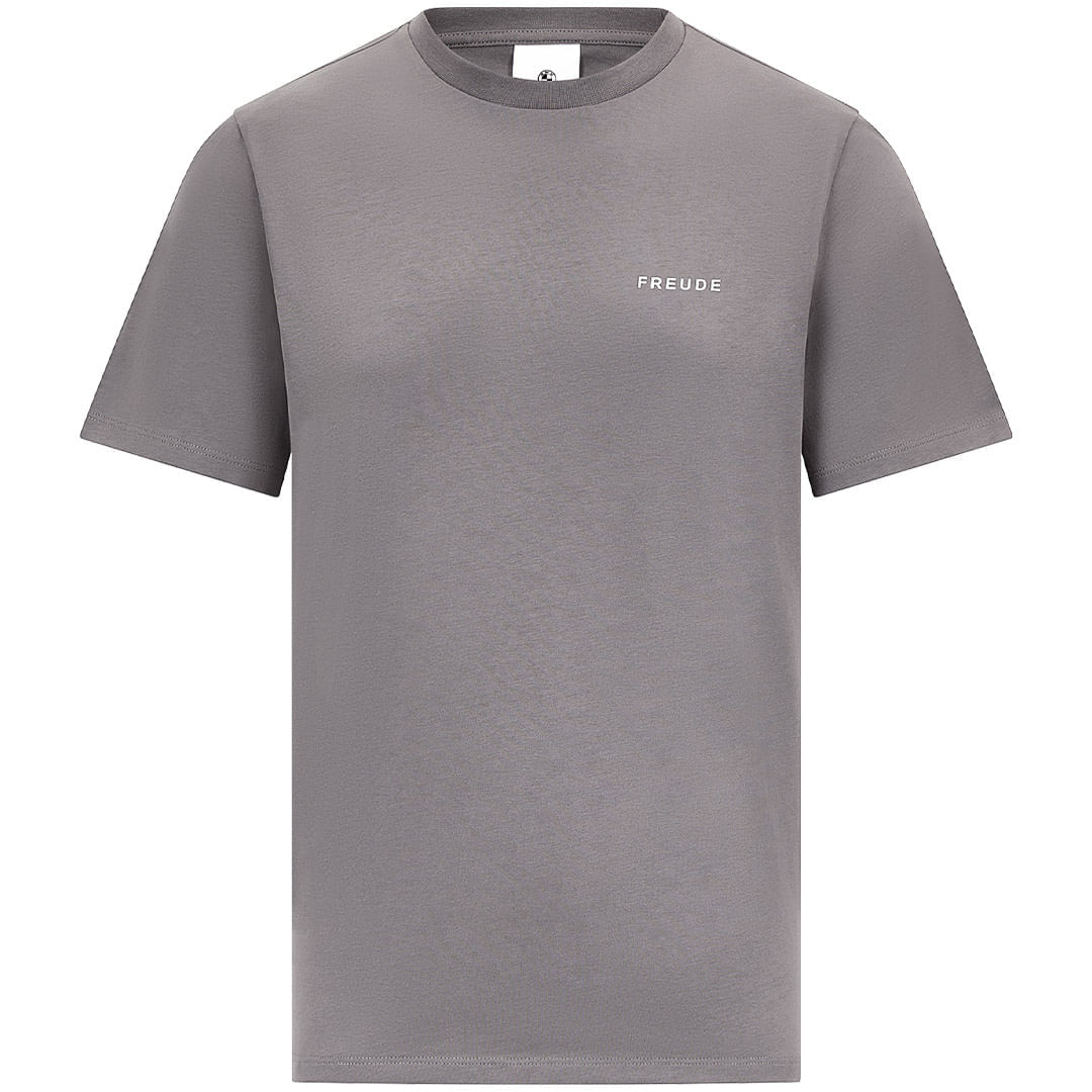 CAMISETA LOGO REVERSE BMW UNISEX-GRIS-TALLA XS
