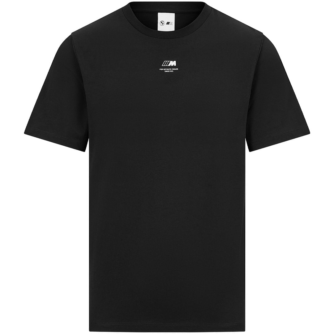 CAMISETA LOGO BMW M UNISEX-NEGRO-TALLA XS