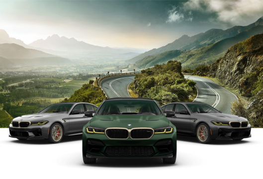 Banner autos bmw en paisaje